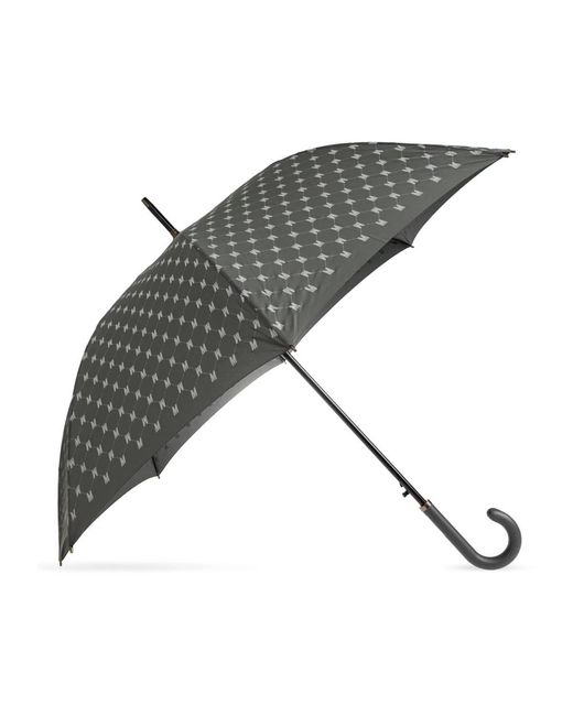 Moschino Accessoires ,Grijs ,Polyester Monogram Paraplu in het Gray