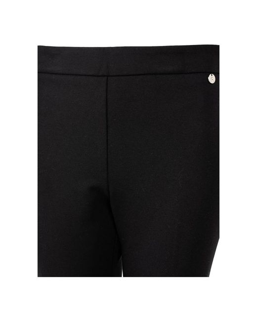 Liu Jo Broeken ,Zwart ,Geborduurde Skinny Broek in het Black