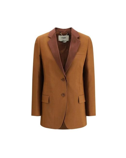Fendi Brown Blazers