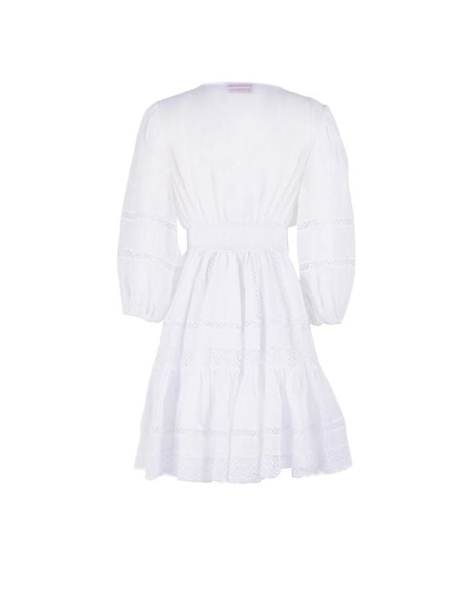 Ermanno Scervino White Short Dresses