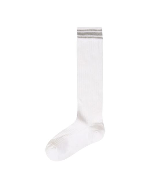 Brunello Cucinelli White Socks