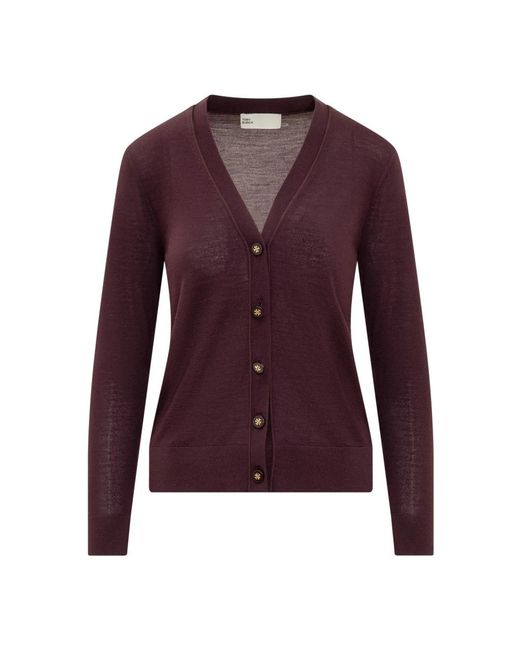 Cardigans Tory Burch de color Purple