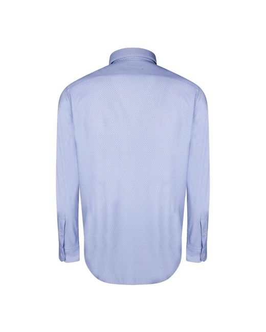 Dell'Oglio Blue Casual Shirts for men