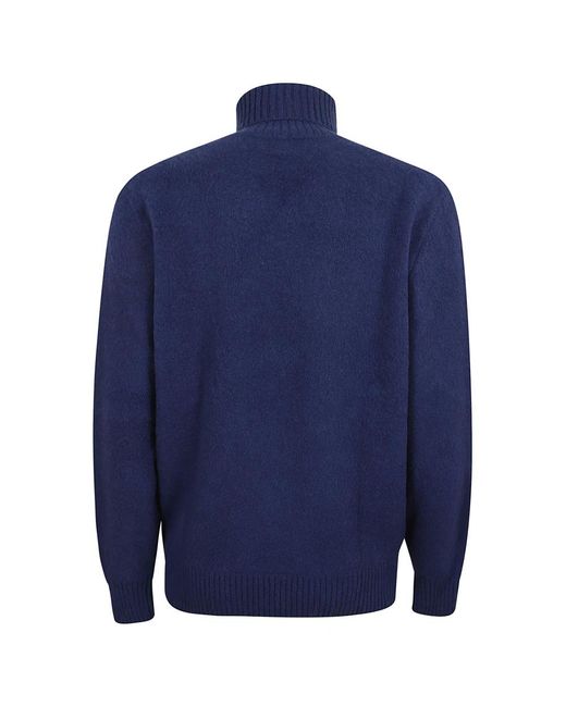 Eleventy Blue Turtlenecks for men