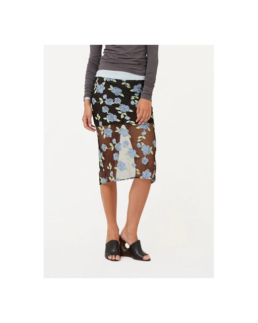 Midi Skirts ROTATE BIRGER CHRISTENSEN de color Gray