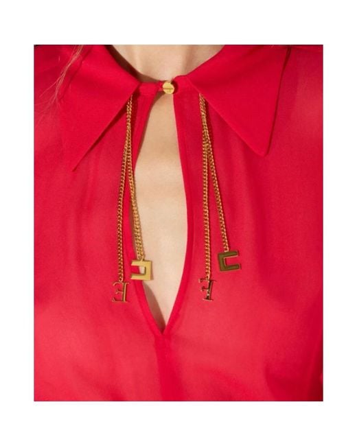 Elisabetta Franchi Red Blouses