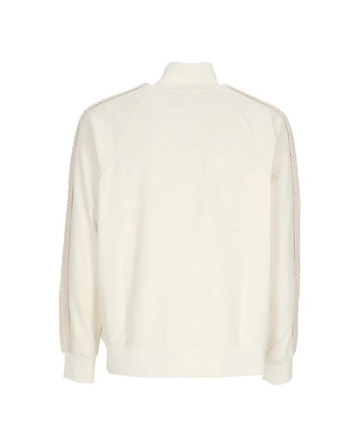 Arte' Hoodies & Sweatvesten ,Katoen Hoge Kraag Sweatshirt Met Vlechtstreep in het White voor heren