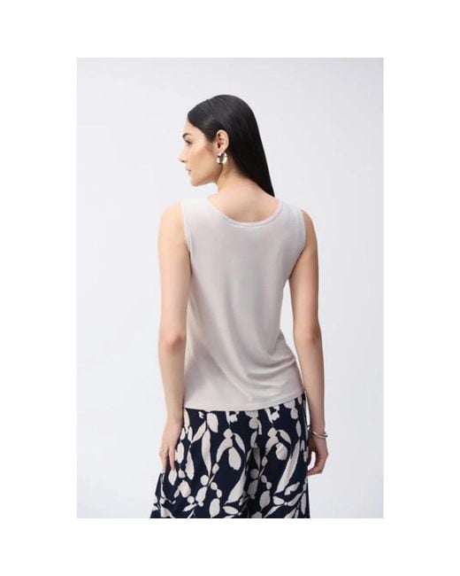 Joseph Ribkoff White Sleeveless Tops
