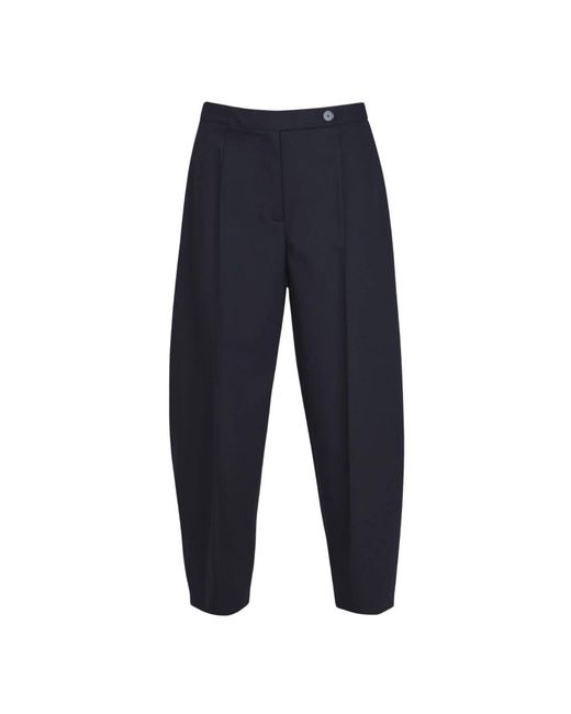 Liviana Conti Blue Tapered Trousers