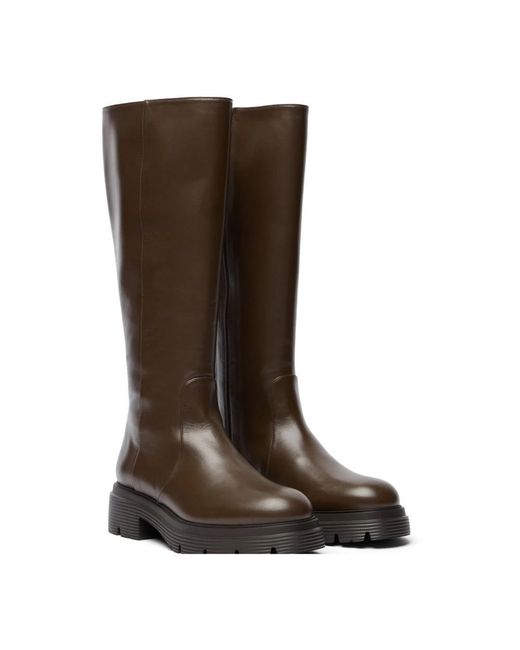 Stuart Weitzman Brown Hudson Lite Zip Boot