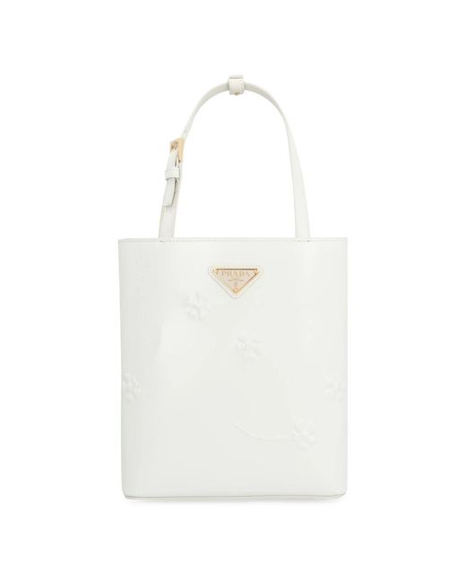 Prada White Shopping Bags