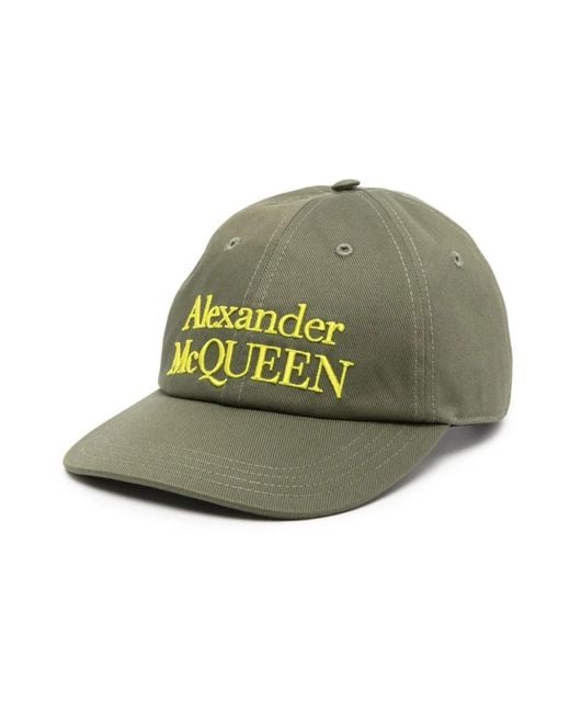 Alexander McQueen Green Caps for men