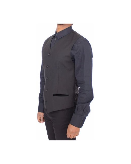 Dolce & Gabbana Stretch kleid weste blazer in Blue für Herren