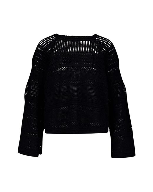 Stella McCartney Black Round-Neck Knitwear