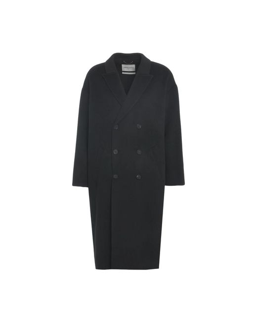 Amaranto Double-Breasted Coats in het Black voor heren