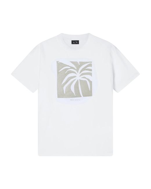 ARMANI EXCHANGE White T-Shirts