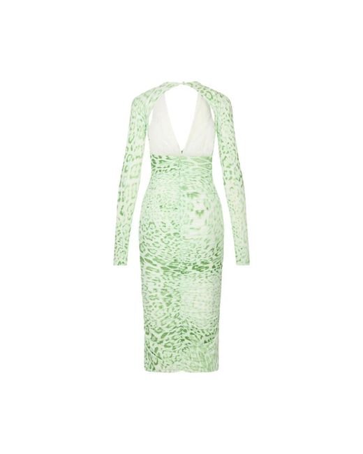 Roberto Cavalli Green Midi Dresses