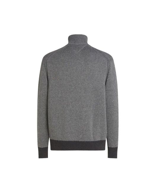 Cardigans di Tommy Hilfiger in Gray da Uomo