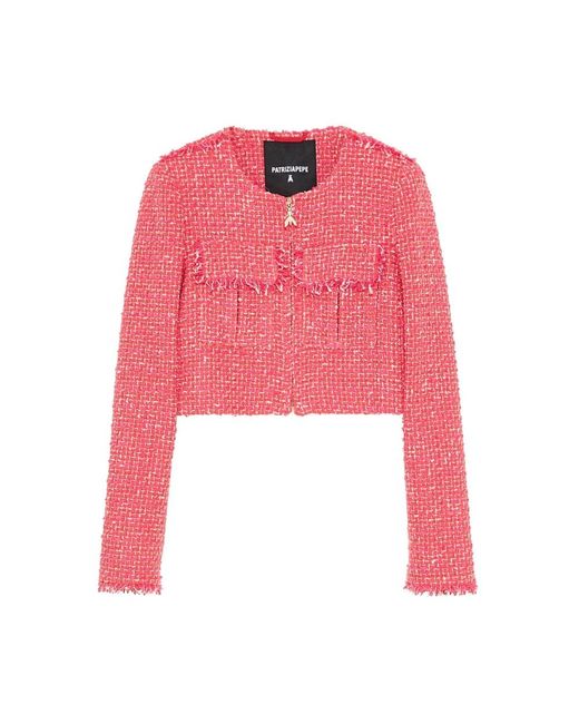 Patrizia Pepe Pink Tweed Jackets