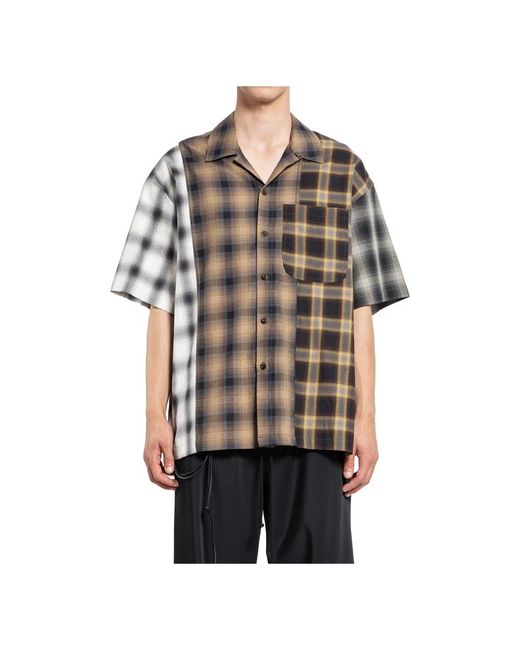 Song For The Mute Black Short Sleeve Shirts for men