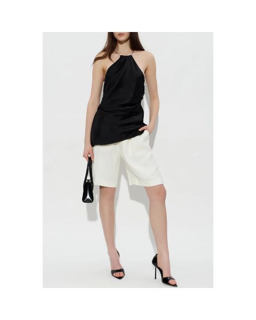 Victoria Beckham Black Sleeveless Tops