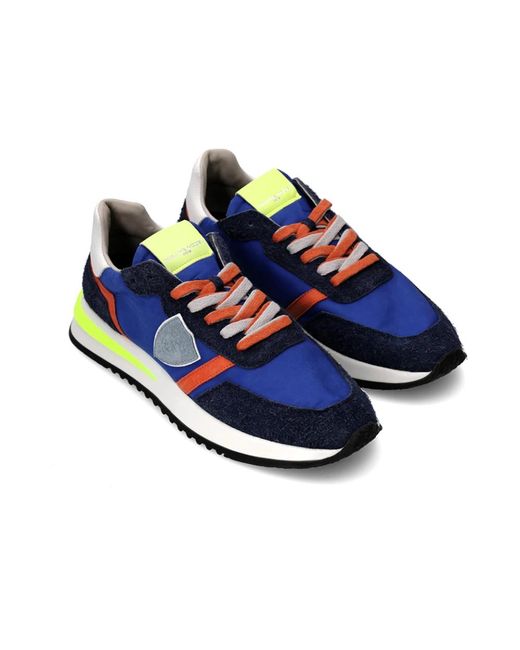 Philippe Model Blue Sneakers for men