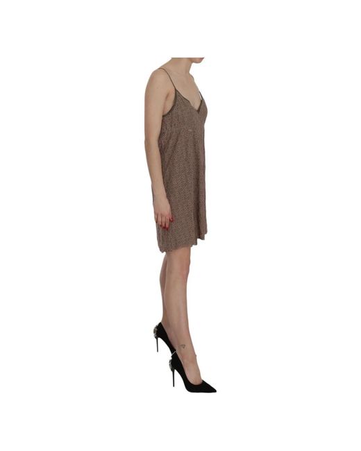 Pink Memories Brown Short Dresses