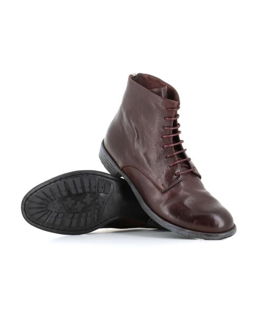 Officine Creative Brown Lace-Up Boots