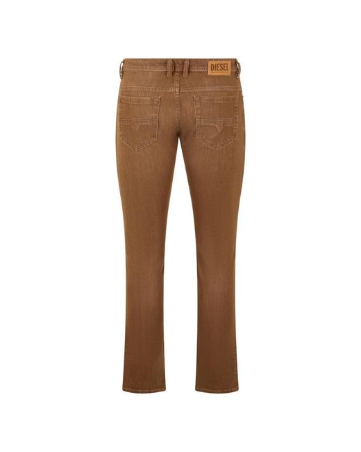 DIESEL Brown Straight Jeans for men