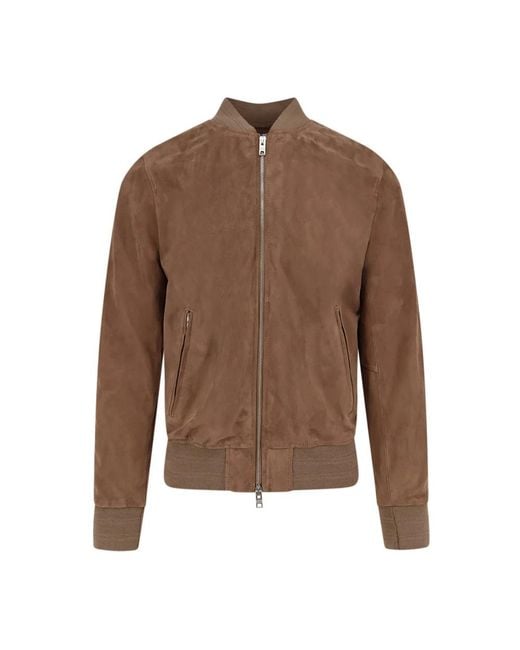 DFOUR® Brown Bomber Jackets for men