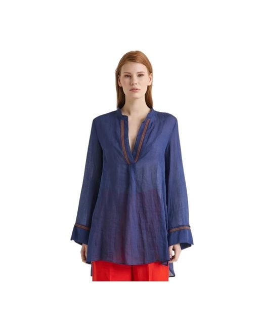 Maliparmi Blue Blouses