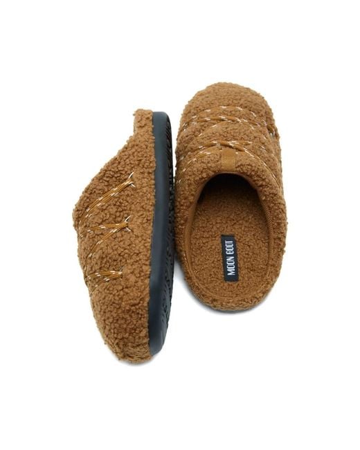 Moon Boot Brown Slippers