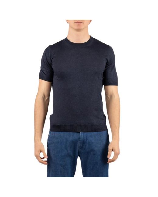 Gran Sasso Blue T-Shirts for men