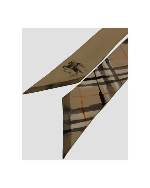 Burberry Natural Silk Scarves
