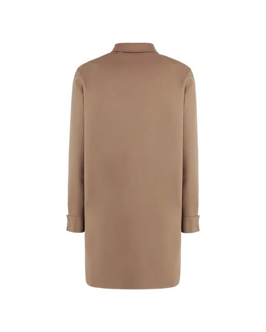 Moorer Single-Breasted Coats in het Brown
