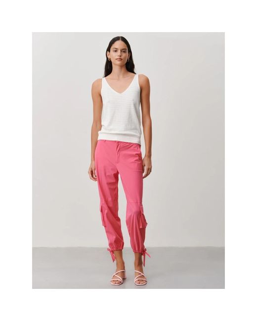 Trousers > cropped trousers Jane Lushka en coloris Pink
