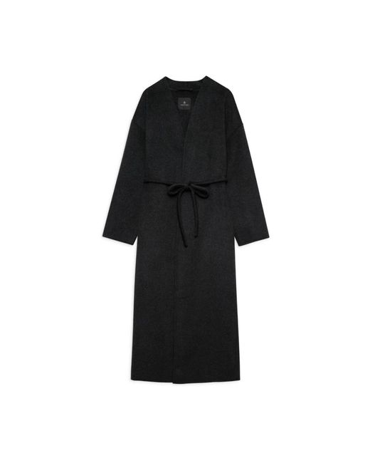 Anine Bing Black Belted Coats