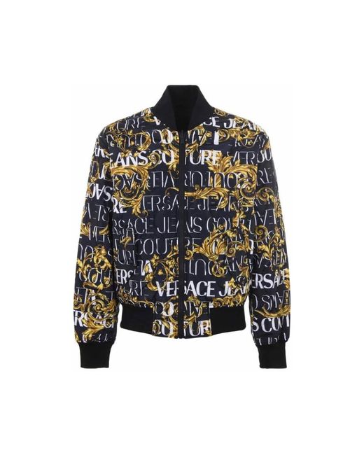 Giubbotto con stampa logo couture reversibile da Uomo di Versace Jeans  Couture in Nero | Lyst