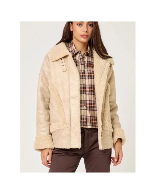 Winter Jackets di Five Jeans in Natural