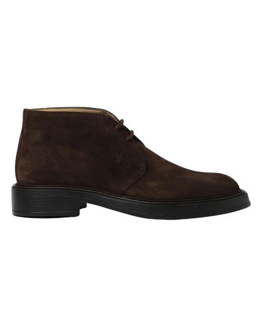 Tod's Black Lace-Up Boots for men