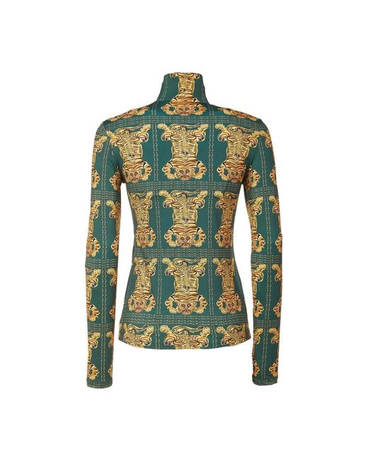 LaDoubleJ Tops ,Veelkleurig ,Turtleneck Trui Met Eindeloze Stijlmogelijkheden in het Green