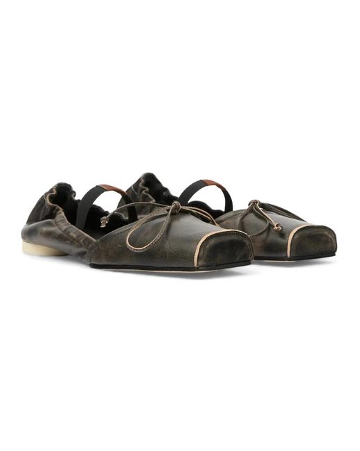 MM6 by Maison Margiela Black Ballerina Shoes