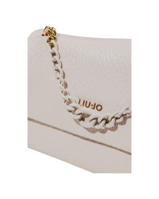 Liu Jo Natural Elegante Crossbody-Tasche Mit Goldkette