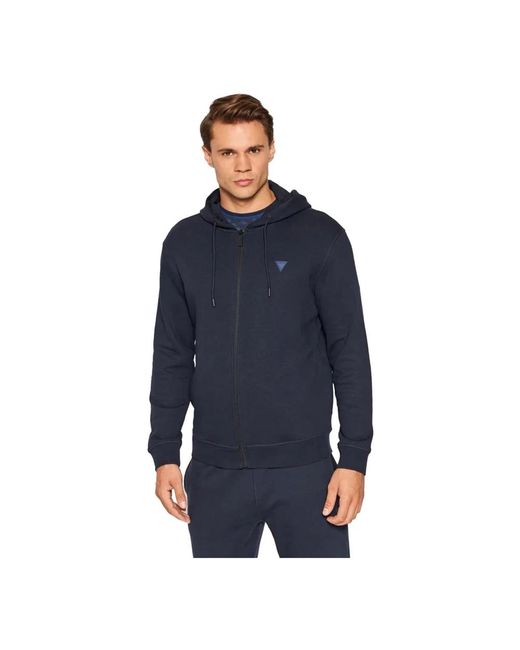 Zip-Throughs di Guess in Blue da Uomo