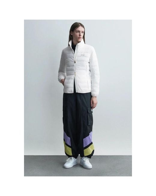 EA7 White Winter Jackets