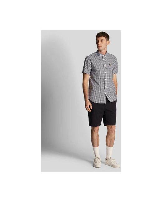 Lyle & Scott Blue Short Sleeve Shirts for men