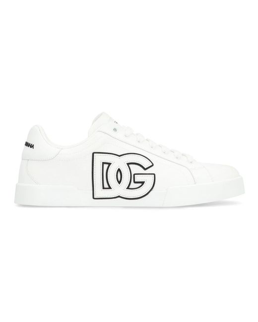 Dolce & Gabbana Portofino Light Low-Top Sneakers in White für Herren