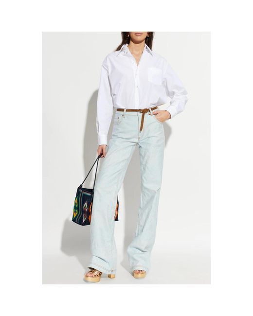 Etro Het Overhemd Met Patroon in het White
