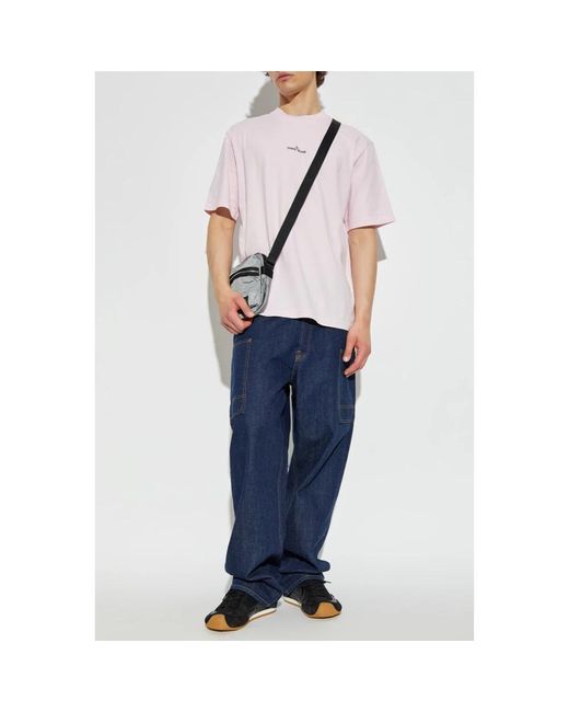 T-Shirts Stone Island de hombre de color Pink