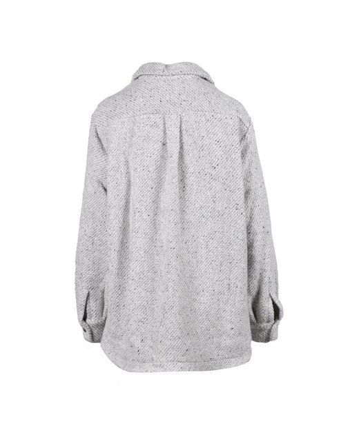 Kiton Truien & Vesten ,Grijs ,Wol Overhemd in het Gray